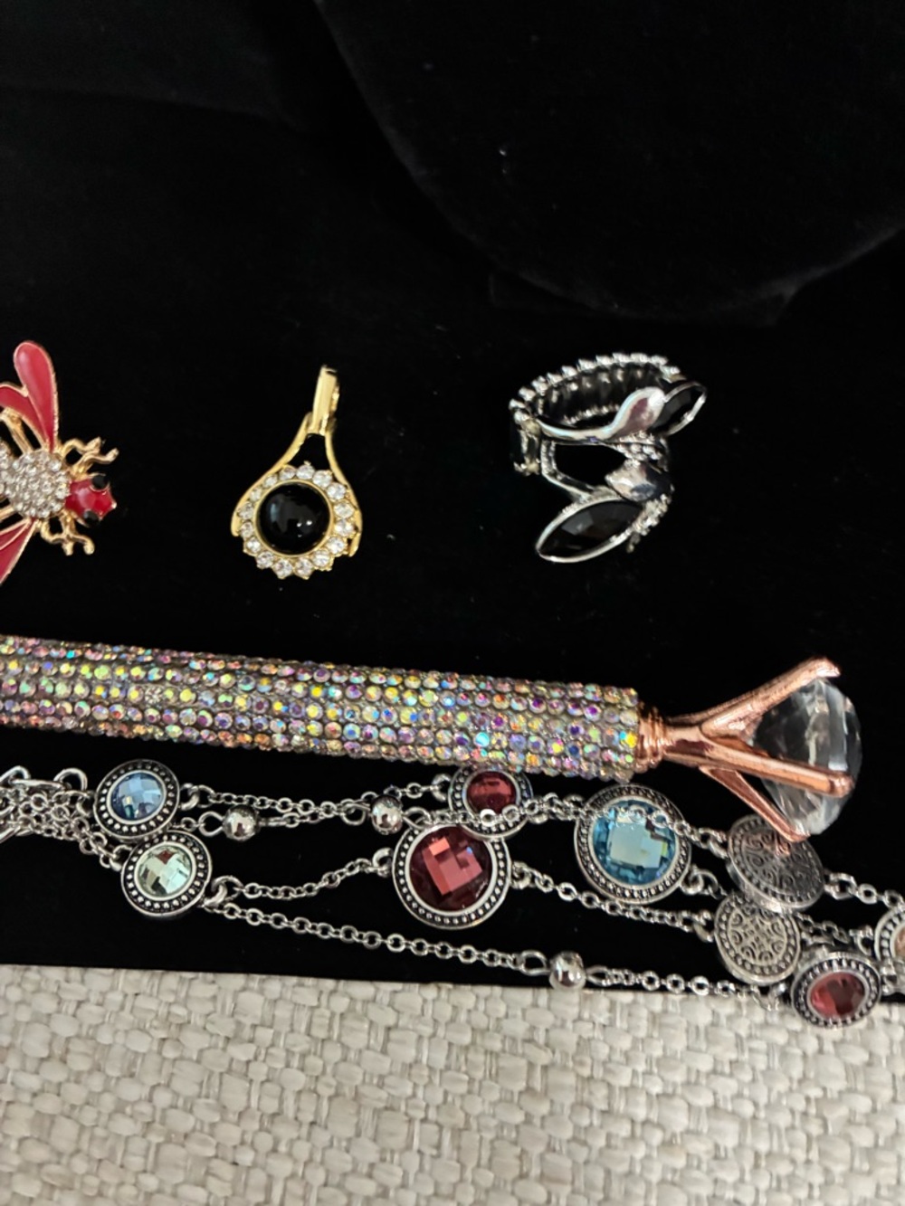 EUC Bling Statement Jewelry Bundle 14 Pc - Picture 9 of 16